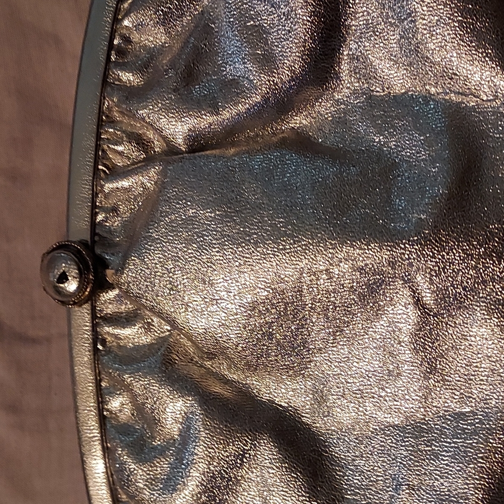 Silver clutch purse, used once